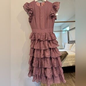 JessaKae Mauve Ruffled Dress